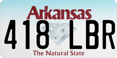 AR license plate 418LBR