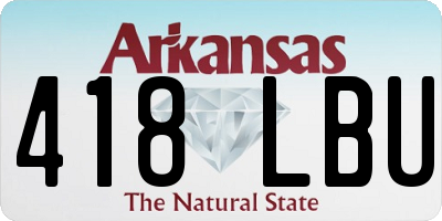 AR license plate 418LBU