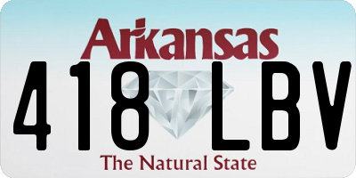 AR license plate 418LBV
