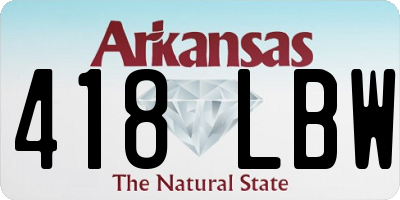 AR license plate 418LBW