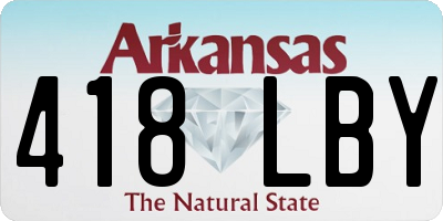 AR license plate 418LBY