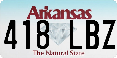 AR license plate 418LBZ