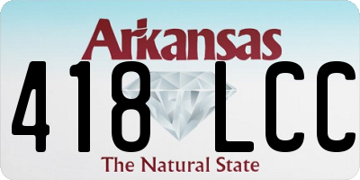 AR license plate 418LCC