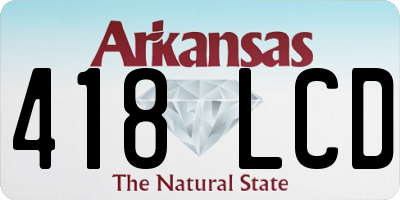 AR license plate 418LCD