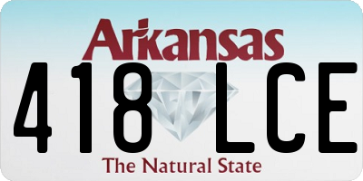 AR license plate 418LCE
