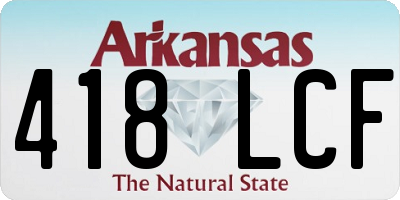 AR license plate 418LCF