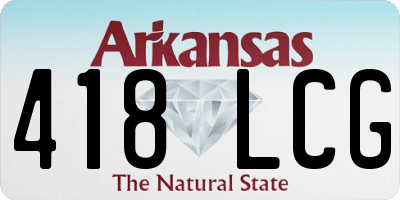 AR license plate 418LCG