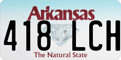 AR license plate 418LCH