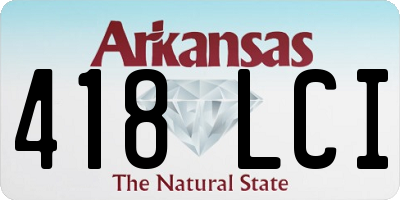 AR license plate 418LCI