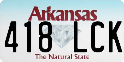 AR license plate 418LCK