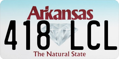 AR license plate 418LCL