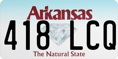 AR license plate 418LCQ