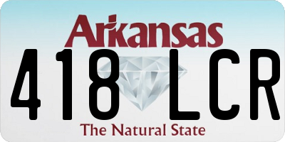 AR license plate 418LCR
