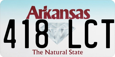 AR license plate 418LCT