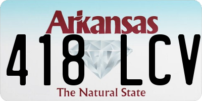 AR license plate 418LCV