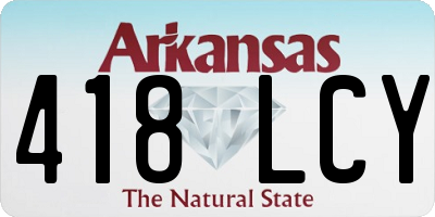 AR license plate 418LCY
