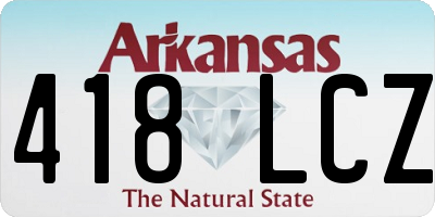 AR license plate 418LCZ