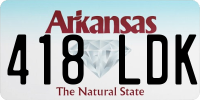 AR license plate 418LDK
