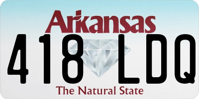 AR license plate 418LDQ