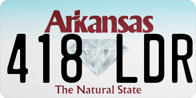 AR license plate 418LDR