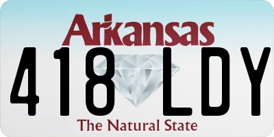 AR license plate 418LDY