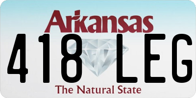 AR license plate 418LEG