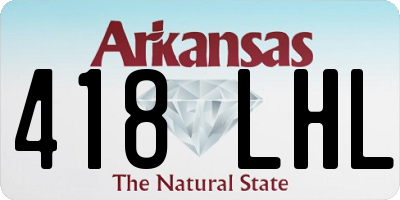 AR license plate 418LHL