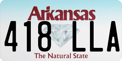 AR license plate 418LLA