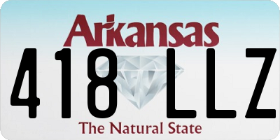 AR license plate 418LLZ