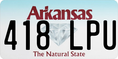 AR license plate 418LPU