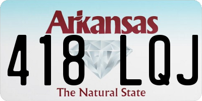 AR license plate 418LQJ
