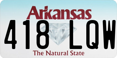 AR license plate 418LQW