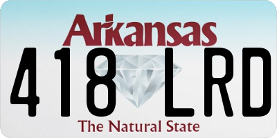 AR license plate 418LRD