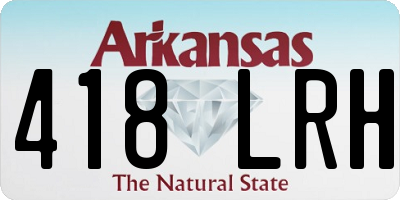 AR license plate 418LRH