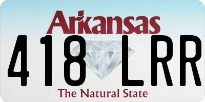 AR license plate 418LRR