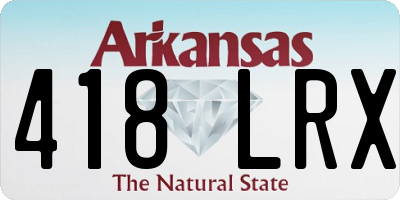 AR license plate 418LRX