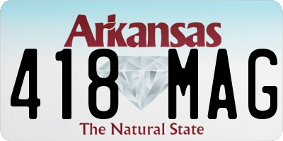 AR license plate 418MAG