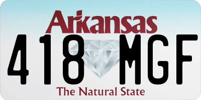 AR license plate 418MGF