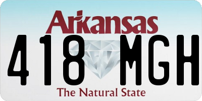 AR license plate 418MGH