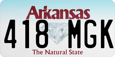 AR license plate 418MGK