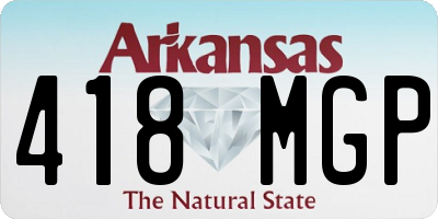 AR license plate 418MGP