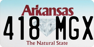 AR license plate 418MGX