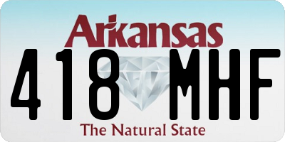 AR license plate 418MHF