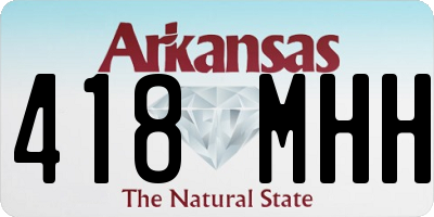 AR license plate 418MHH