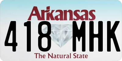 AR license plate 418MHK