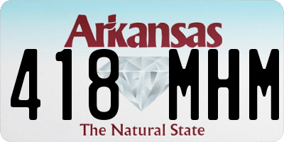 AR license plate 418MHM