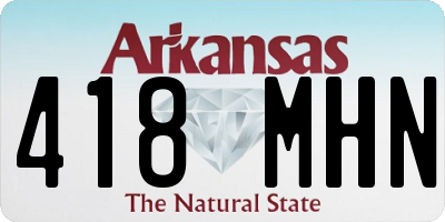 AR license plate 418MHN