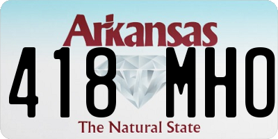 AR license plate 418MHO