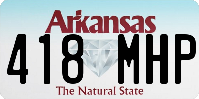 AR license plate 418MHP