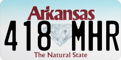 AR license plate 418MHR